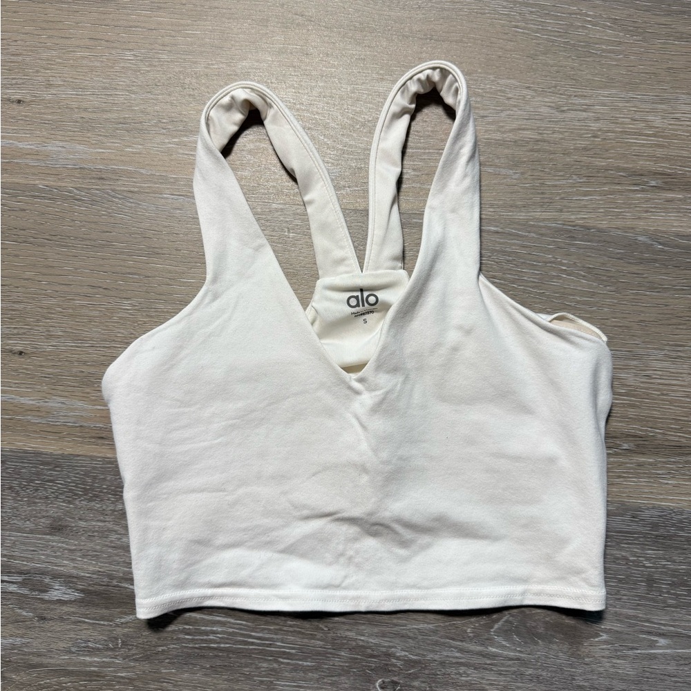 Alo Yoga Real Bra Tank - ivory